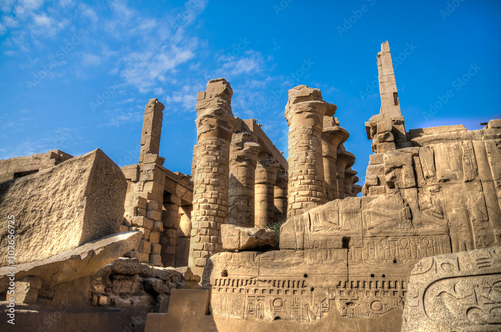 Temple of Karnak - Ruined Thebes Egypt