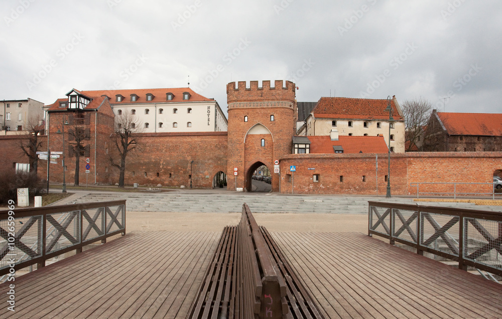 Brama, zabytek, Toruń, Poland