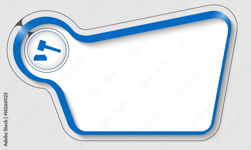 Vector abstract double box for your text and justice symbol Vector abstract double box for your text and justice symbol