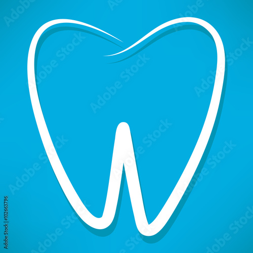 tooth logo. vector illustration. 