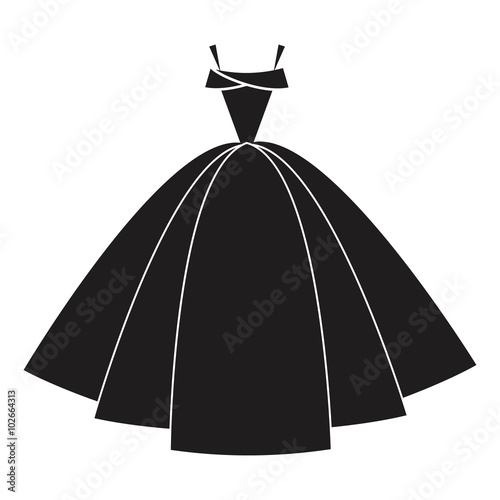 ball gown black