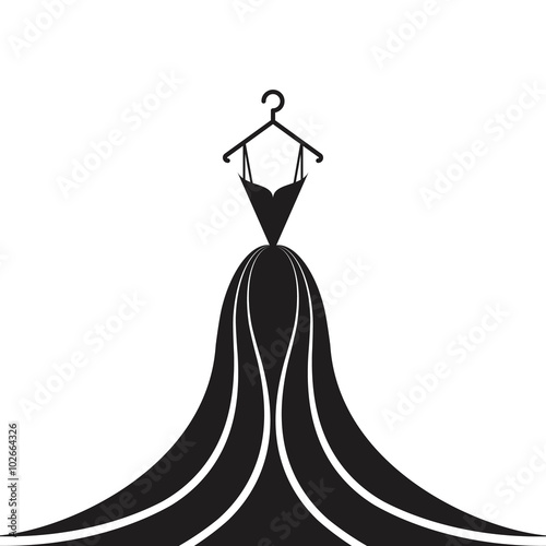 ball gown black
