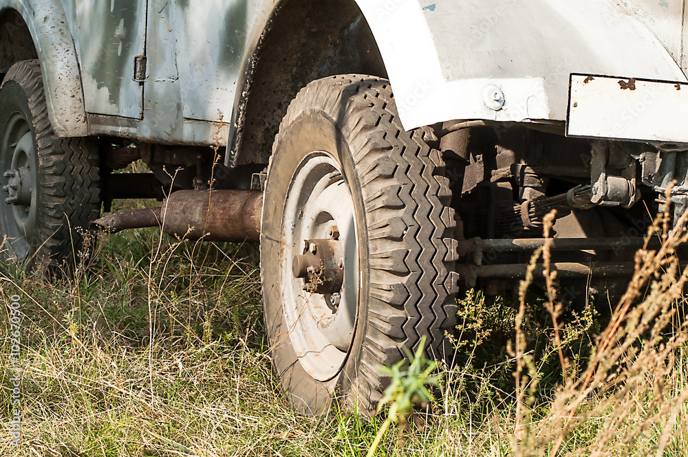 Fototapeta premium vintage military truck