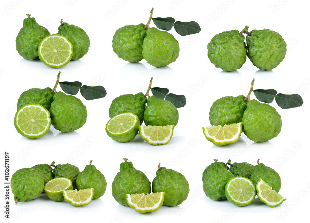 bergamot on white background bergamot on white background