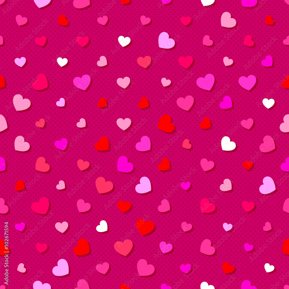 Seamless pattern with hearts Seamless pattern with hearts