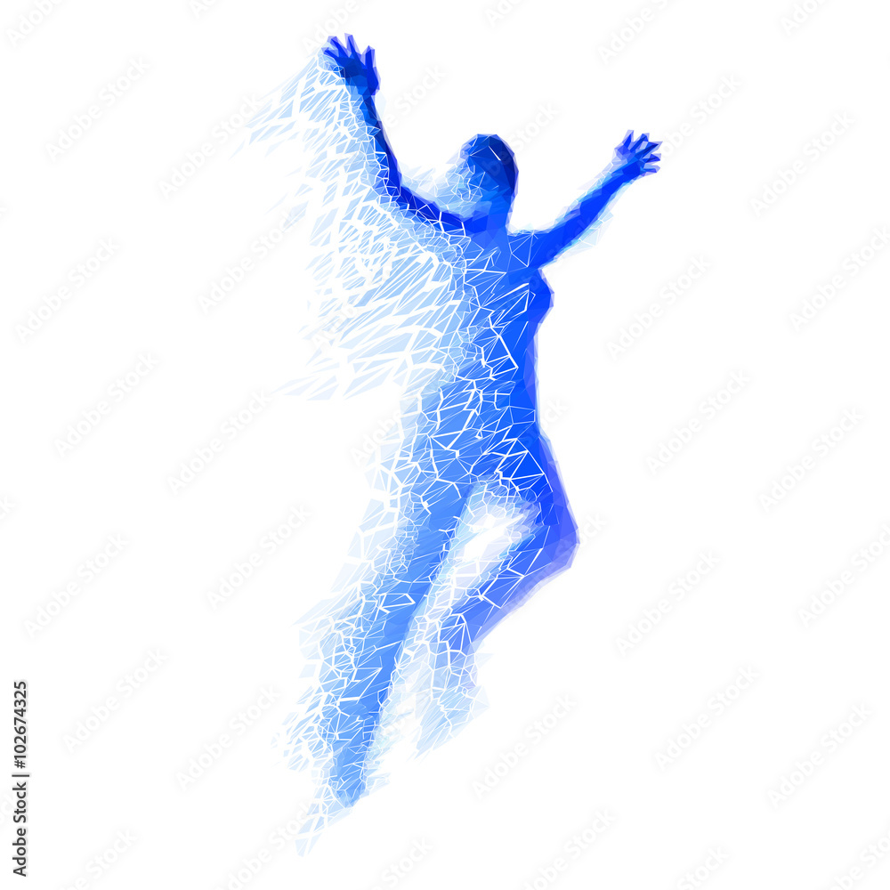 Fototapeta premium Jumping Woman