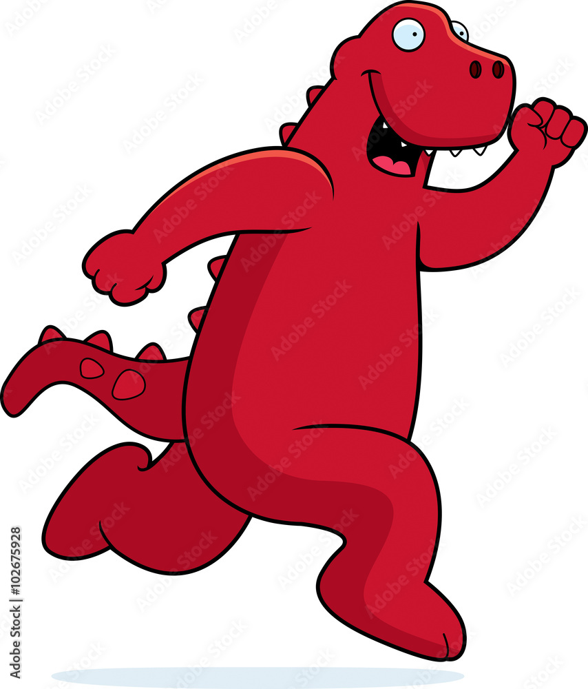 Obraz premium Dinosaur Running