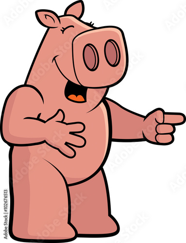 Pig Laughing