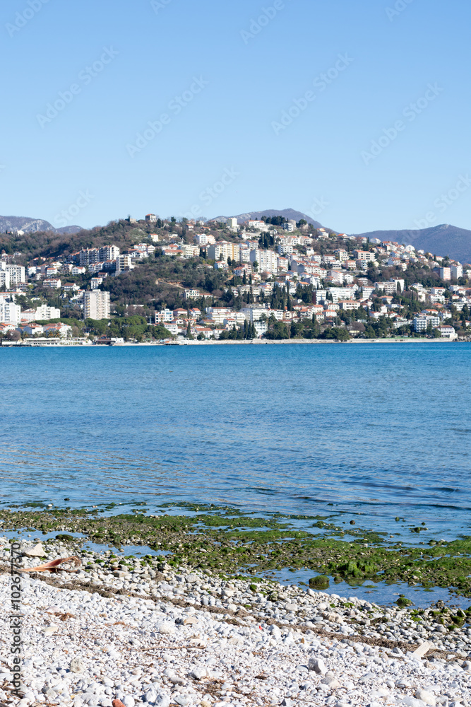 Herceg Novi town in the Montenegro adriatic sea
