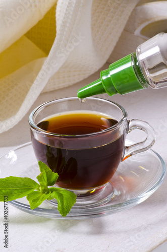 Stevia Drops. Natural Sweetener.