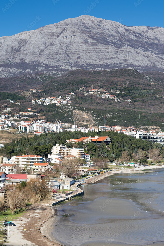 Igalo town in the Montenegro on the adriatic sea