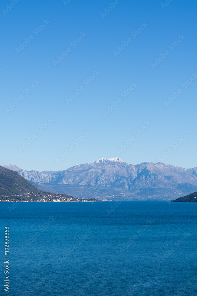 Aerial image of the adriatic sea landscape Aerial image of the adriatic sea landscape