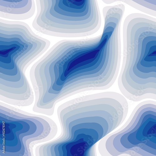 Abstract blue marble pattern. Seamless pattern with blue spots. Creative abstract paint on white background. Vector Color Drops and blots for your design. Vector illustration.