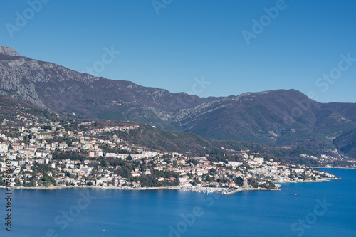 Igalo town in the Montenegro on the adriatic sea
