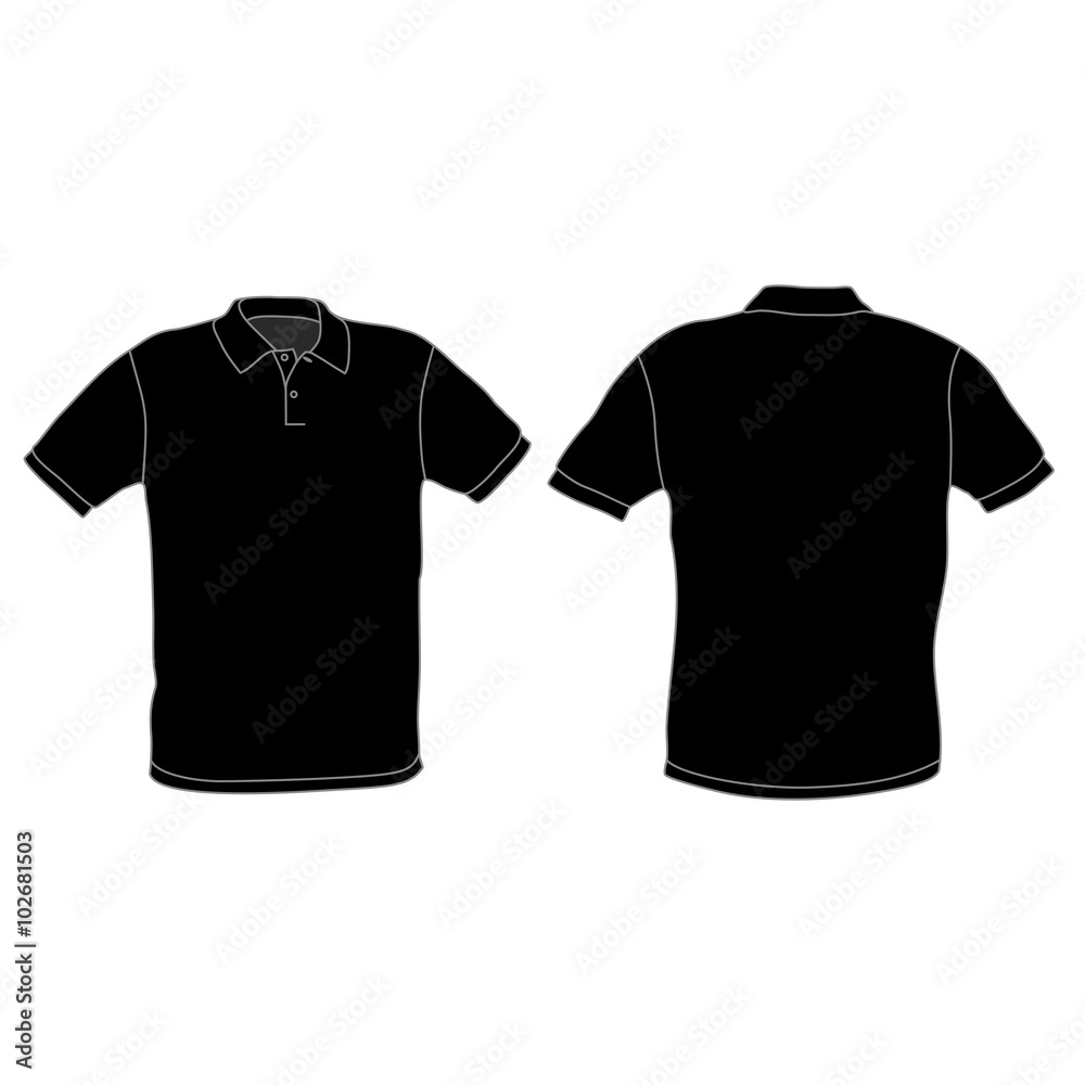 Polo shirt template vector illustration Stock Vector | Adobe Stock