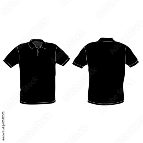 Polo shirt template vector illustration 