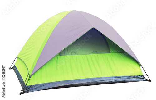 Green Tent isolated