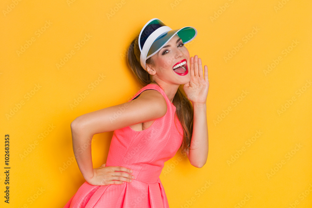 Shouting Vibrant Girl Shouting Vibrant Girl