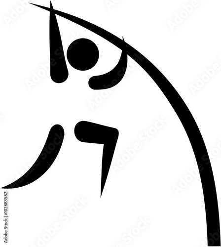 Pole vault icon