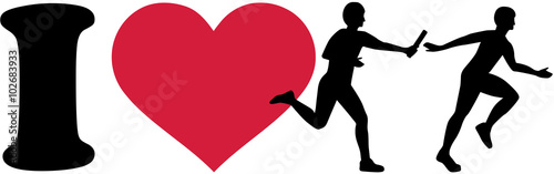 I love relay with silhouettes