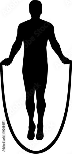 Skipping rope silhouette