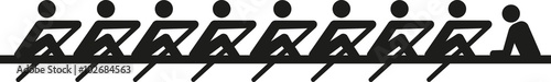 Rowing eight pictogram