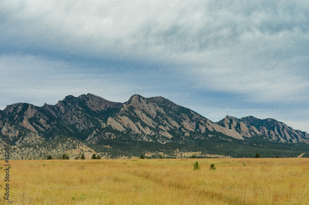 Flat Irons with Brown Grass