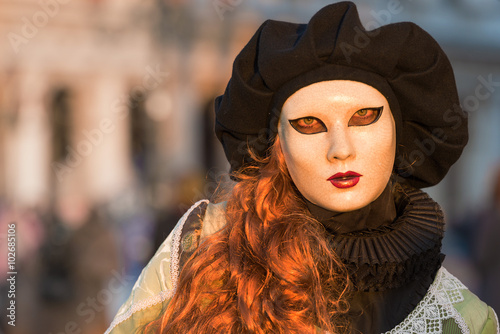 Red hair in Venice - Carnival
