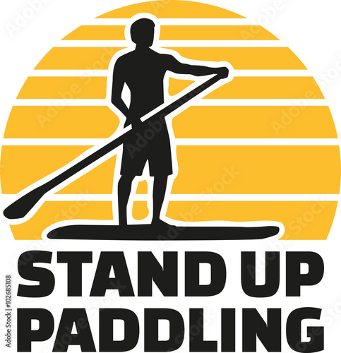 Stand up paddle icon