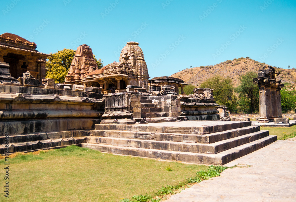 Nagda temple in the neighborhood of Udaipur, Rajasthan, India