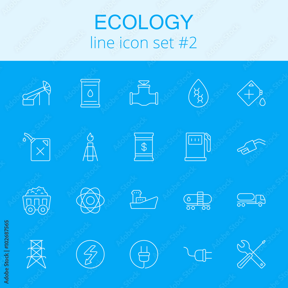 Ecology icon set. Ecology icon set.