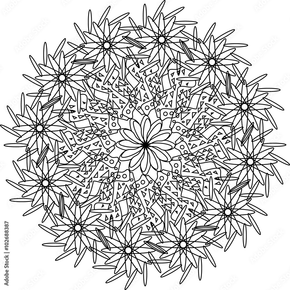 Coloring pictures mandalas for adults
