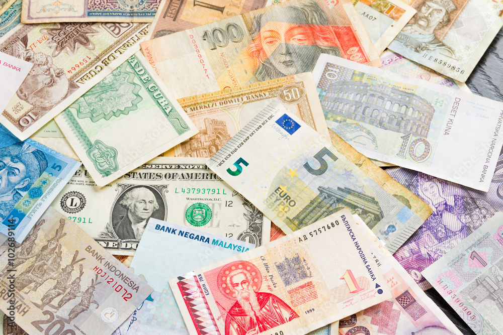 International money background
