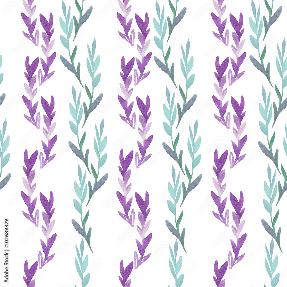 purple and green watercolor pattern