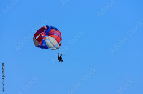 Flying on a parachute