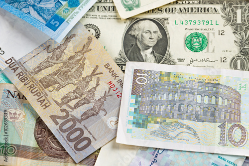 International money background