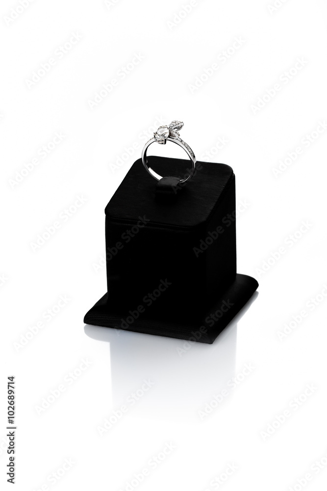Jewellery ring isolated on a white background Jewellery ring isolated on a white background