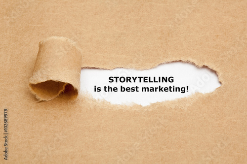 Tableau sur toile Storytelling Is The Best Marketing