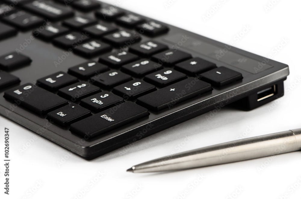 Keyboard and pen Keyboard and pen