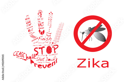 Stop Zika with hand