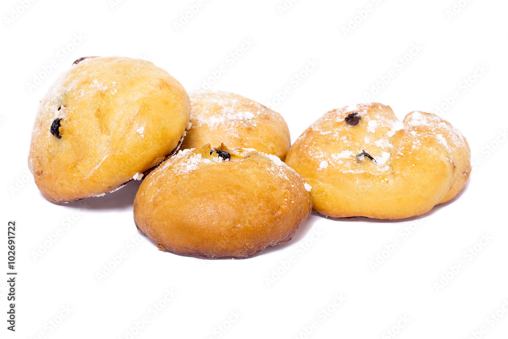 Fototapeta premium buns on white background
