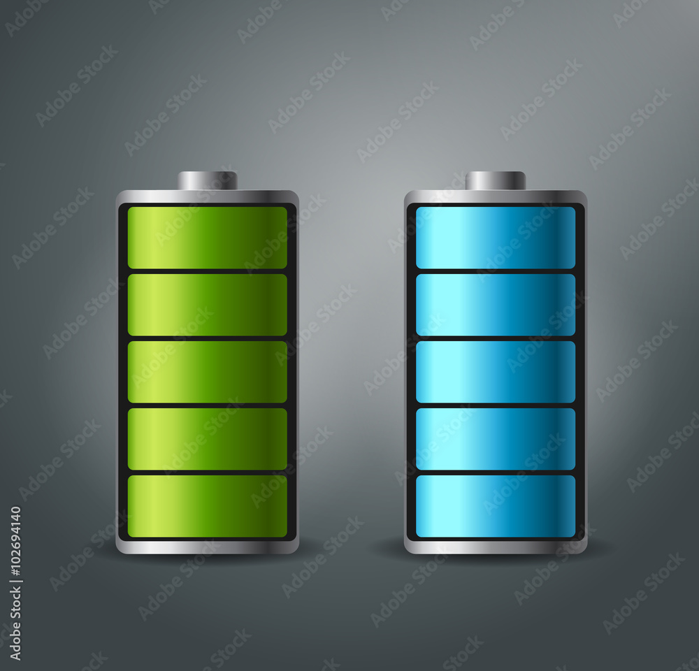 Fully charged battery smartphone - vector illustration. Fully charged battery smartphone - vector illustration.