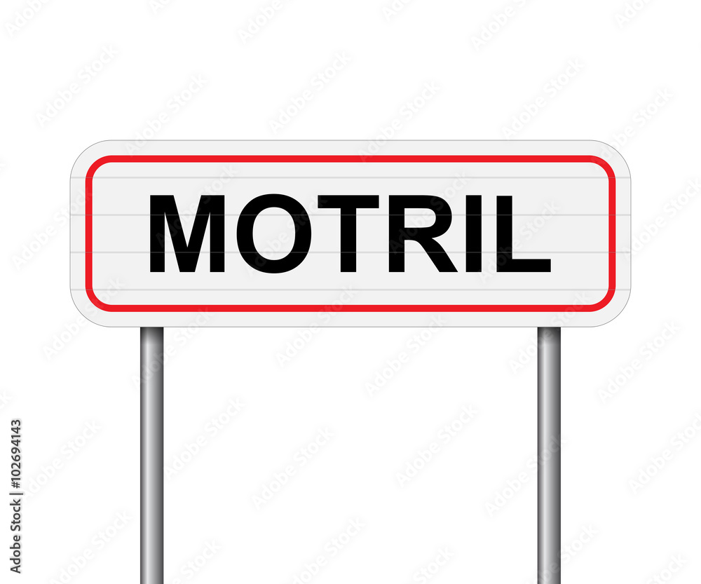 Welcome to Motril, Spain road sign vector Welcome to Motril, Spain road sign vector