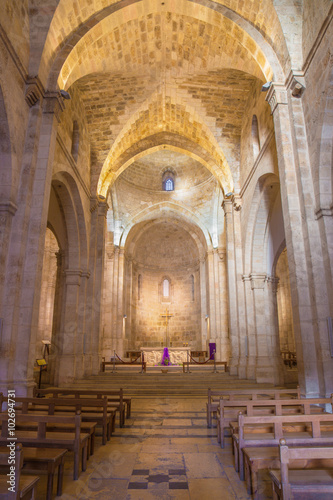 Jerusalem - The gothic nave of St. Anne church