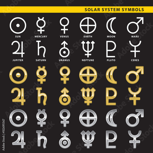 solar system symbols