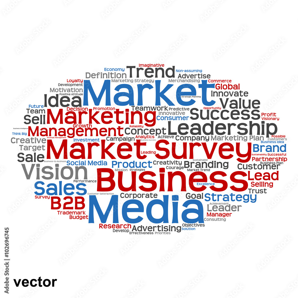 Vector conceptual business marketing word cloud Vector conceptual business marketing word cloud
