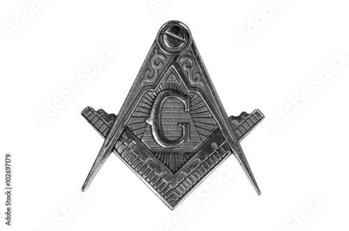 freemasonry medal  square & compass photo