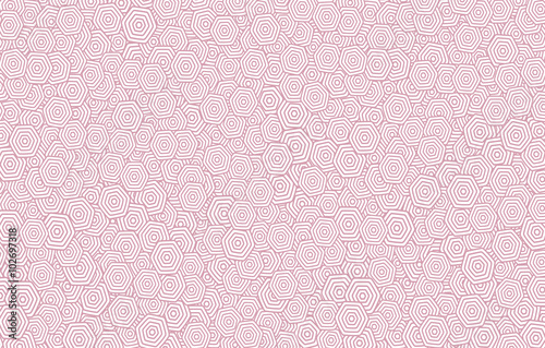 This is an illustration of pink hexagonal pattern background