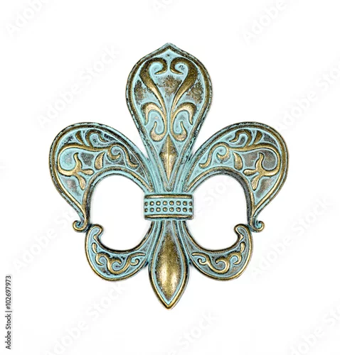 Fototapeta na wymiar vintage fleur de lis
