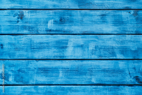 Wooden blue horizontal boards